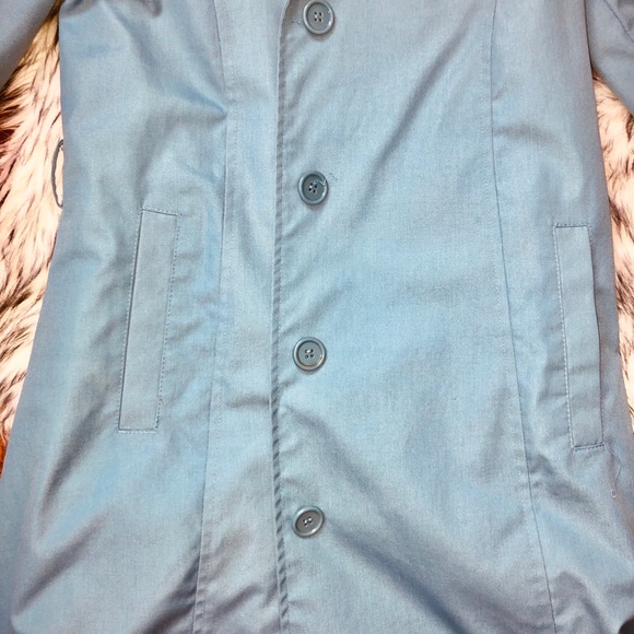 Big Blue Trench Coat - Picture 2 of 2
